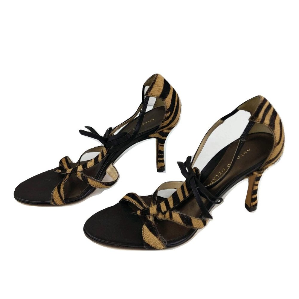 Antonio Melani 7M Zebra Animal Haircalf High Heels